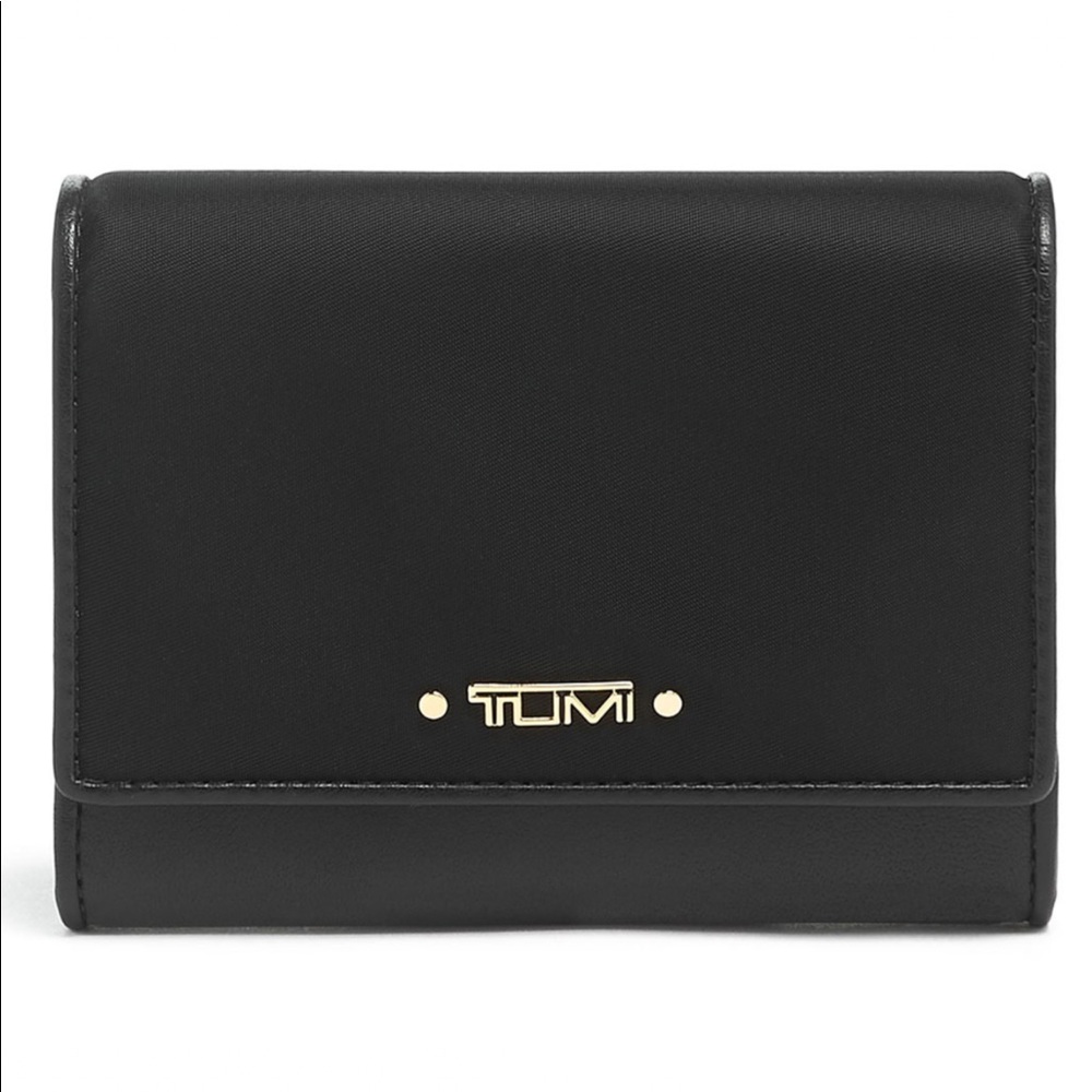 TUMI Voyageur Black Accordion Card Case